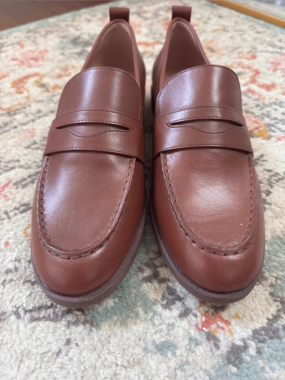 Cole Haan Woman’s Stassi Penny Loafer DK Mahogany Pull Tab Sz 9 MSRP $165 NWOT - Picture 6 of 13
